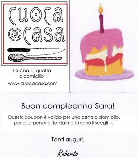 Compleanno - cuoca a domicilio